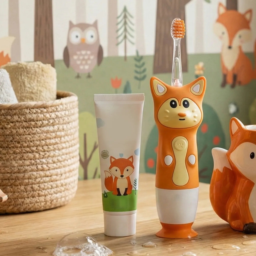 Brush Forest Fox Kids Electric Toothbrush with LED Light & Timer