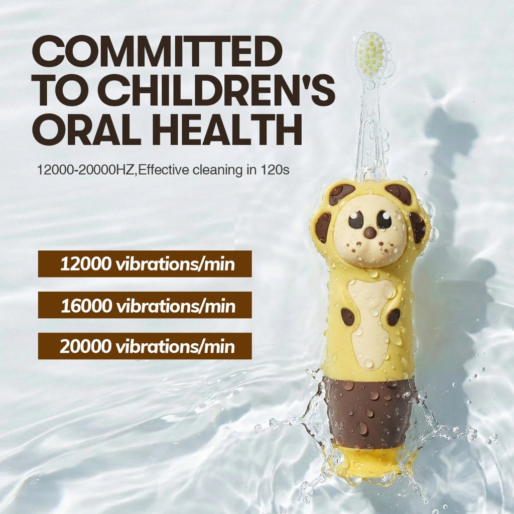 Brush Forest Lion Kids Electric Toothbrush with LED Light & Timer